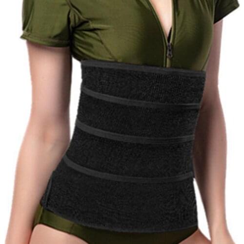 Waist Trainer Pure Color Skin-friendly No. 1 Fat Burning Abdominal Exercise Trimmer Sports Fitness Girdle Elastic Long Waistband