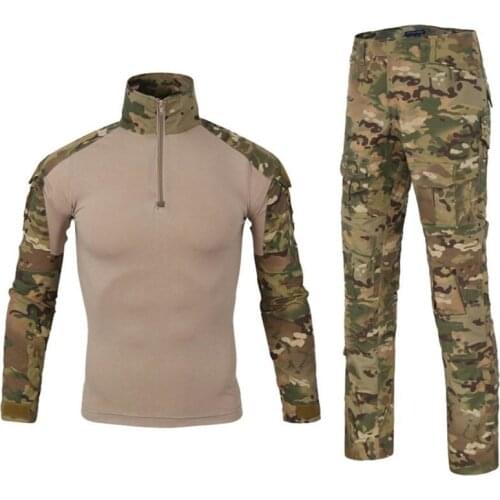 Military Camouflage Tactical Suits Outdoor Fishing Hunting Clothing Combat Uniforms Airsoft Ghillie Suits Multicam Training Sets