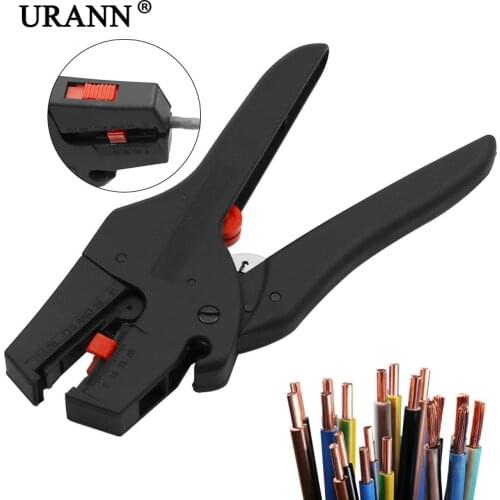 URANN 1Pcs 0.08-6mm Wire Stripping Plier Automatic Cable Wire Stripper Multi Tool Self-regulating Insulation Stripping Plier