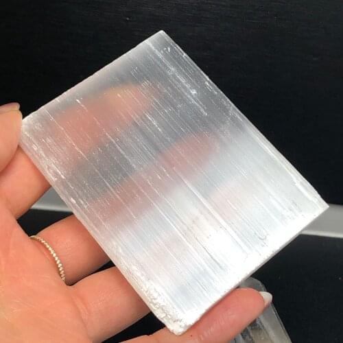 1Pc Natural Selenite Sticks Wands Rough Gypsum Crystal Irregular Column Raw Stone Yoga Reiki Healing Specimen