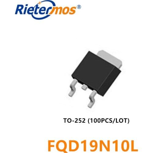 100PCS FQD19N10L TO252 FQD19N10 D19N10L 19N10 SMD HIGH QUALITY