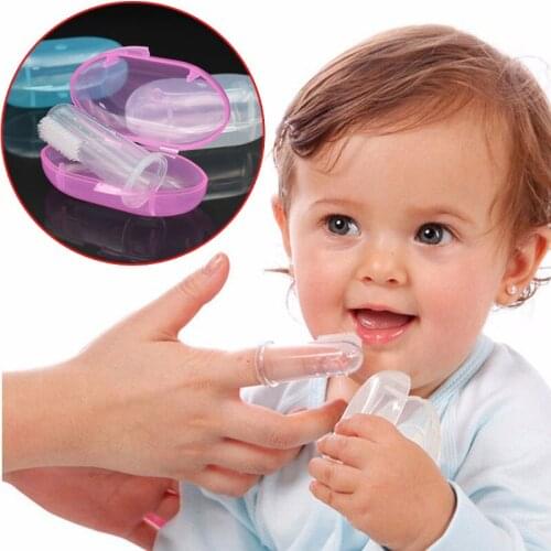 2021 Kids Baby Toddler Infant Soft Silicone Finger Toothbrush Teeth Rubber Massager Teeth Dental Care
