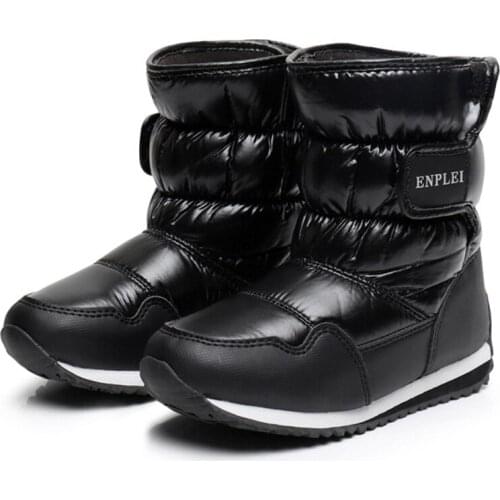 2020 Winter Girls Boots Children Waterproof Kids Boots Plus Velvet Boys Snow Boots Platform Cotton Shoes for boy girl kid сапоги