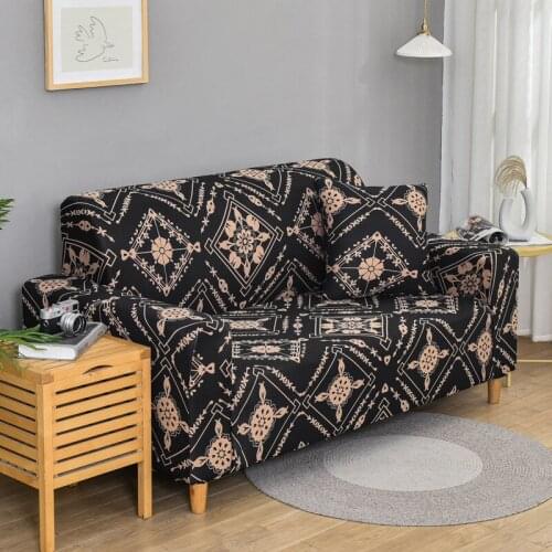 3D Mandala Sofa Covers for Living Room Sofa Cover Elastic Slipcover Stretch Plaid Corner Sofa L-shaped Sofa Funda Towel 3 Seater