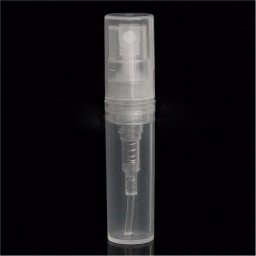 50 x 2ml Plastic Travel Spray Bottle Empty Transparent Perfume Atomizer New