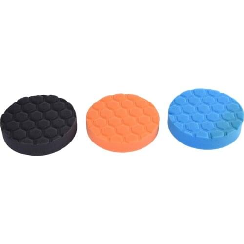 3Pcs/set 3/4/5/6/7 Inch Car Polishing Wash Brush Buffer Pad Kit Buffing Sponge Polishing Pad Kit Set For Car Polisher Buffer Hot