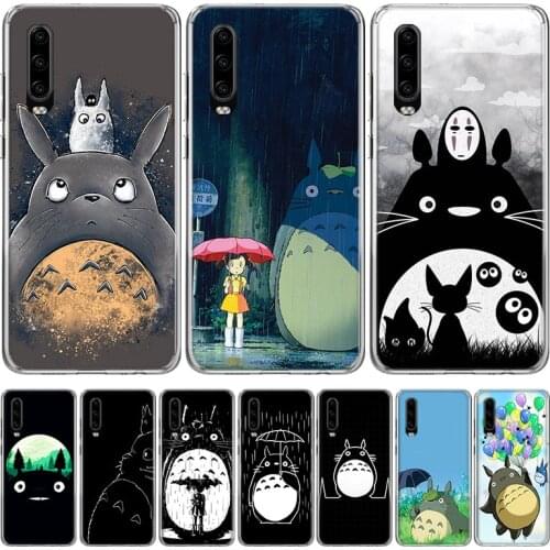 Totoro Studio Ghibli Anime Phone Case for Huawei P40 P30 P20 Mate 30 20 10 Pro P10 Lite P Smart Z + 2019 Gift Coque Cover Capa