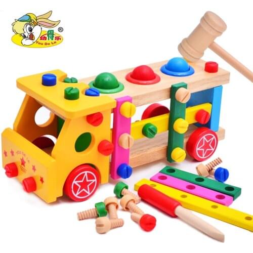 Building Blocks Sets Car Montessori Creator Colorful Bricks DIY Kids Educational Children Toys Juguetes Sensory Toys BK50JM