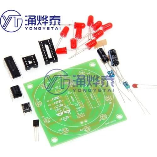 Electronic Lucky Turntable Simulator Lottery Electronic Kit Training DIY Parts Fun Electronic Production