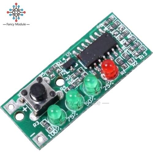 9-12.6V Battery Capacity Indicator 4 LEDs Display for 3S Lithium Battery