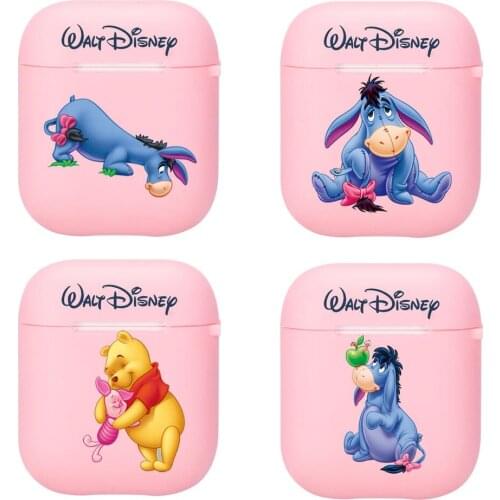 Favorite Disney Winnie Bear Donkey Tigger Silicone Bluetooth Wireless Earphone Case for AirPods Protective Cover Skin Accessorie