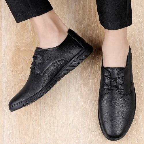 Man formal Office Flats Business Men Genuine Leather Brogue Shoes Fashion Formal Dress Oxfords Classic Party Wedding Shoes