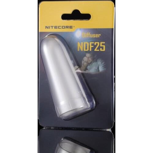 Portable lighting accessory Nitecore NDF25mm flashlight diffuser, suitable for flashlight with 25mm head