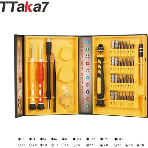 Agriculture 38 in 1 screwdriver set Telecommunication Tool Torx Hex Slotted and Phillips Repair Tools Kit for Cellphone Laptop