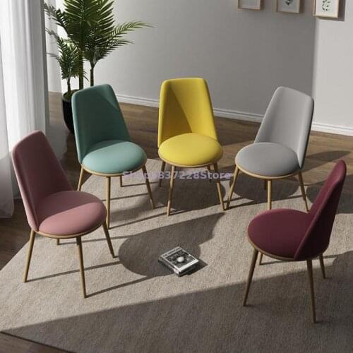 Nordic Net Red Chair Family Bedroom Desk Stool Simple Dressing Table Makeup Chair Leisure Back Dining Chair