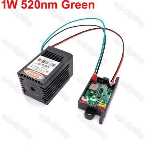 1000mW 520nm green Laser module DIY laser projector stage light dj light laser diode
