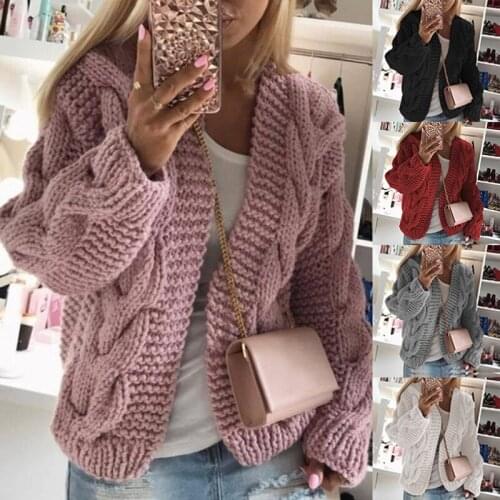 Y2K Vintage Twist Cardigan Women Sweater Knitwear 2021 Autumn Winter Open Stitch Top Solid Slim Long Sleeve Cardigans