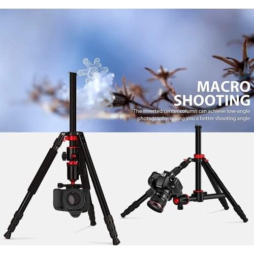 4 Section Horizontal Tripod 360 Degree professional stand camera tripod