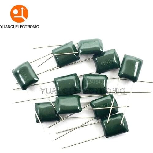 50pcs Polyester film capacitor 100V 1nF 1.5nF 2.2nF 100nF 2A471J 2A102J 2A152J 2A222J 2A392J 2A332J 2A472J 2A103J 2A473J 2A104J