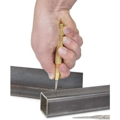 Automatic Punching Woodworking Tools Drill Bit Electric Tools Metal Drills Center Pin Punch Spring Loaded Dent Marker 5 Inch