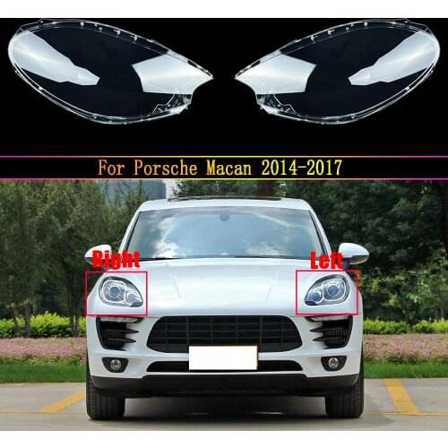 Car Headlight Lens For Porsche Macan S Macan Turbo 2012 2013 2014 Headlamp Cover Replacement Auto Shell
