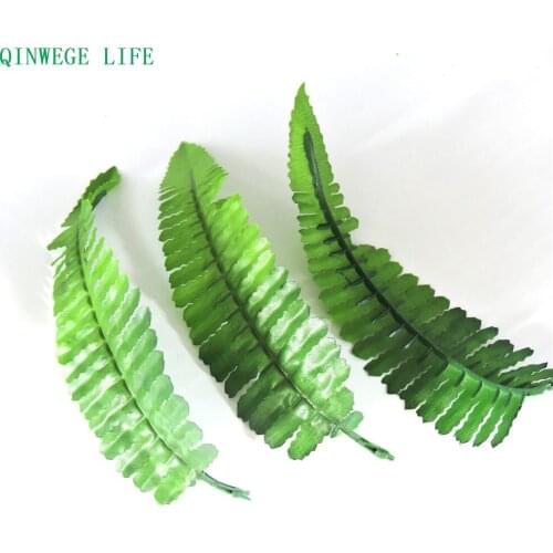 Fake Plant Palm Fern Leaf Artificial Plant Fake Foliage Christmas Wedding Home Decor Green