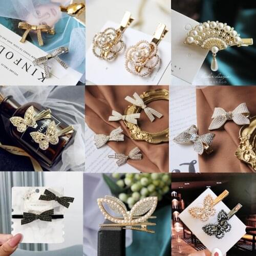 2021 Hot Sale Korea Elegant Pearl Hairpin Duckbill Clip Women Girls Hair Clips Barrettes Accessories Hairclip Hairgrip Headdress