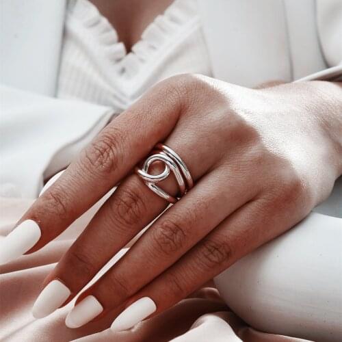 MANGOSKY Fashion Personality Finger Rings Fashion Jewelry For Woman