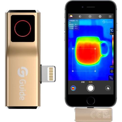 Mini Infrared Thermal Imager Temperature Detection Fault Detection Anti-candid Multifunctional Infrared Thermal Camera for Phone