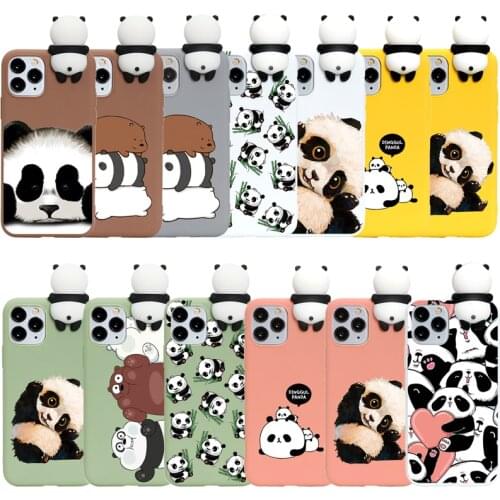 Cartoon Phone Case For iPhone 11 12 13 Pro XS Max XR X 6 6S 7 8 Plus 5 Panda Bear Cute Case Cover For iphone XR SE 2 2020 Fundas