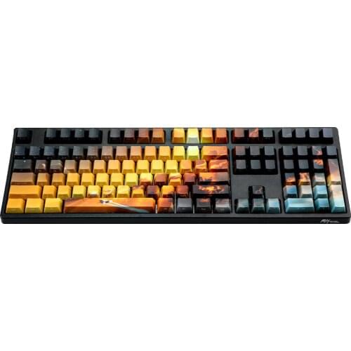 Dye Sub Keycap Set thick PBT plastic for for ansi 104 mechanical keyboard for cherry 3494 3000 87 tkl ansi poker