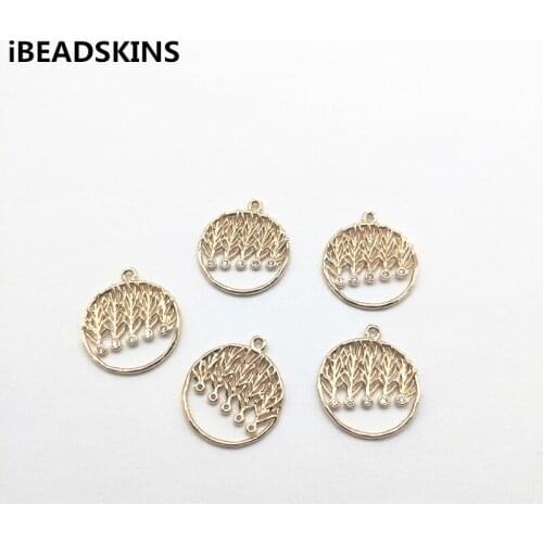 New arrival! 22x19mm Round shape Cubic Zirconia Copper Connectors for Earrings parts,Accessories,hand Made Jewelry DIY