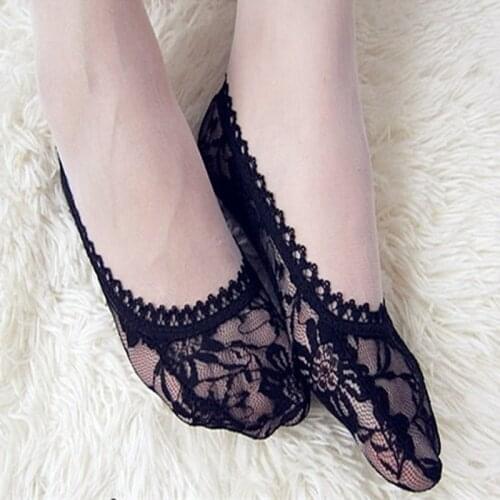 New Women Socks Crystal ladies cheap cotton short lace sock for female lovely invisible sock sexy young girls tube socks