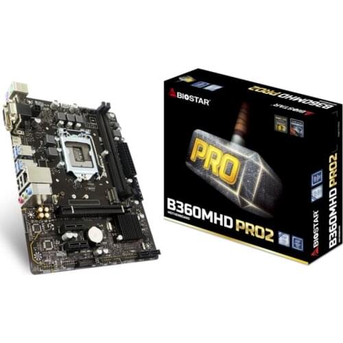 Full new Biostar B360MHD PRO2 socket 1151 DDR4 Micro-ATX motherboard support 8th generation processor