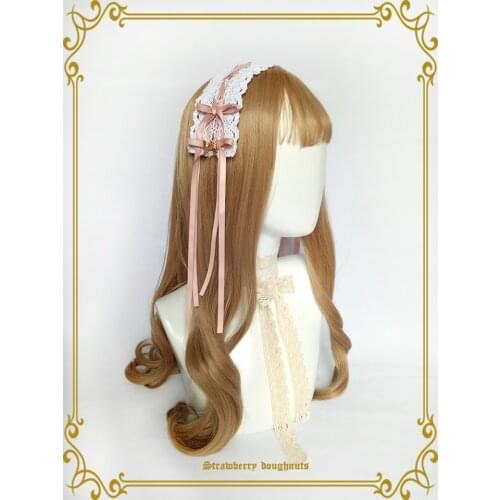 Popular All-match Cute Handmade Headwear Hair Ribbon Hairpin Hairclip Lolita Lace Bows Simple Sweet Original Design Multicolour