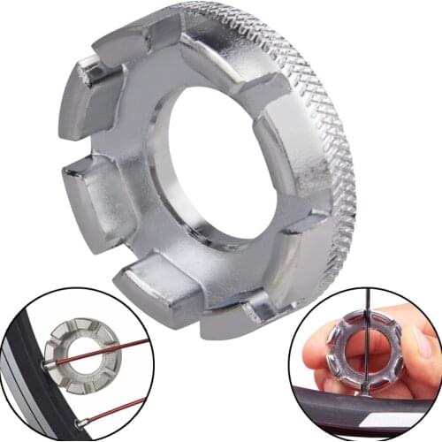 Portable Bike Spoke 8 Way Wrench Mini Cycle Spoke Nipple Key Bicycle Wheel Rim Wrench Spanner Bike Repair Tool Bike Accessories