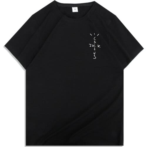 Travis Scott Cactus Jack Astroworld Wish Men T-Shirt Hip Hop Print T Shirts Quality Cotton Short Sleeves TShirt Men