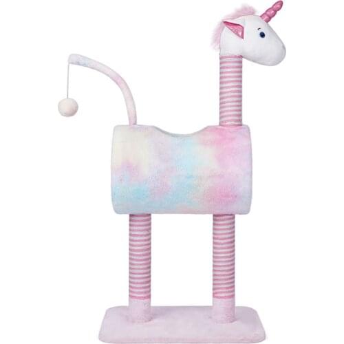 Unicorn Cat Climbing Frame Cat Litter Cat Tree Integrated Sky Pillar Cat Climbing Frame Multifunctional Cat Rack Toys For Cats