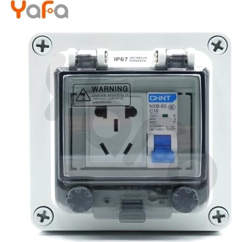 Distribution box ,Five Holes,Two Or Three Sockets, 10A Outdoor Socket waterproof Box,waterproof switch box With Leakage IP67