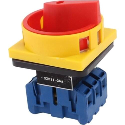 SZD11-25A/32A/40A/63A/80A/100A AC 600V ON/OFF 2 Positions 3 Phase Rotary Cam Changeover Switch