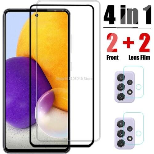 Camera Protective Glass For Samsung Galaxy A71 A51 A12 A02S A32 A52 A72 Screen Protector Film Tempered Glass For Samsung A02 S