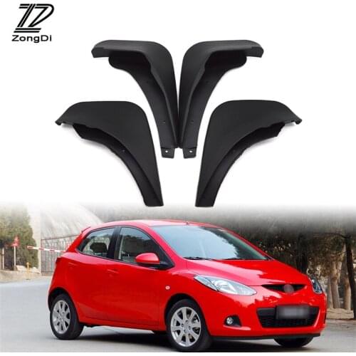 ZD Car Mudflaps Fit For Mazda 2/Demio GE Hatchback 2008 2009 2010 2011 2012 2013 Accessories Front Rear Mudguards fenders