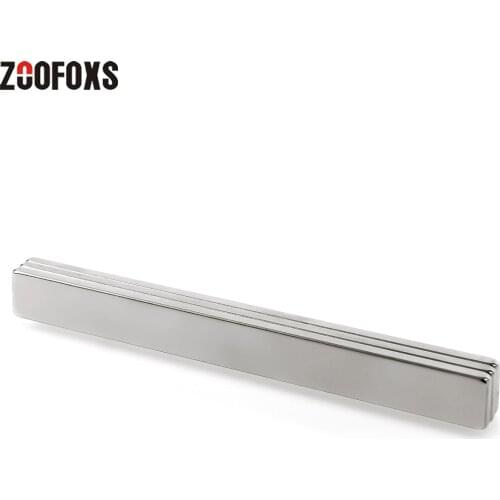 ZOOFOXS 2pcs 100x10x3mm Block Neodymium Magnet Rare Earth Powerful Fridge Magnets 100 x 10 x 3 mm for Craft