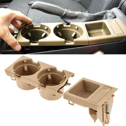 1 Set Car Center Console Cup Drinks Coin Storage Holder Box Tray Fit for BMW 3 Series E46 1999-2001 2002 2003 2004 2005 2006