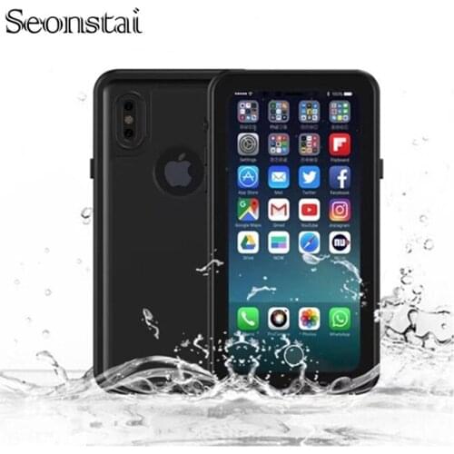 100% Waterproof Case for Dot iPhone X Shockproof Swimming Diving Case Cover for iPhoneX Outdoor Underwater Protective Case Coque
