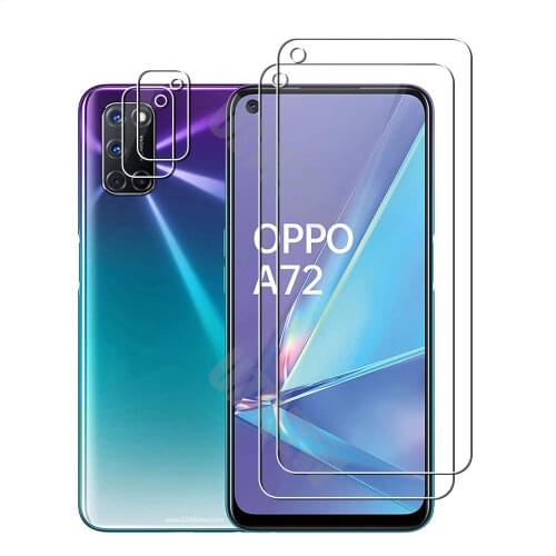 For Oppo A72 ( 4G ) Camera Lens Film Protective Glass Screen Protector Guard Tempered Glass