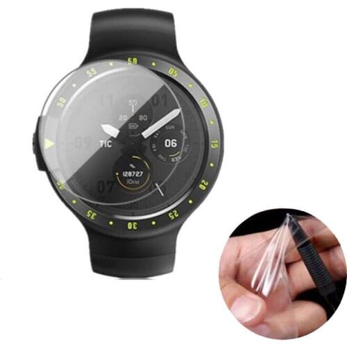 3pcs HD Clear Soft Protective Film Guard For Ticwatch S /Ticwatch E Smart Watch Full Screen Diaplay Protector Cover (Not Glass)