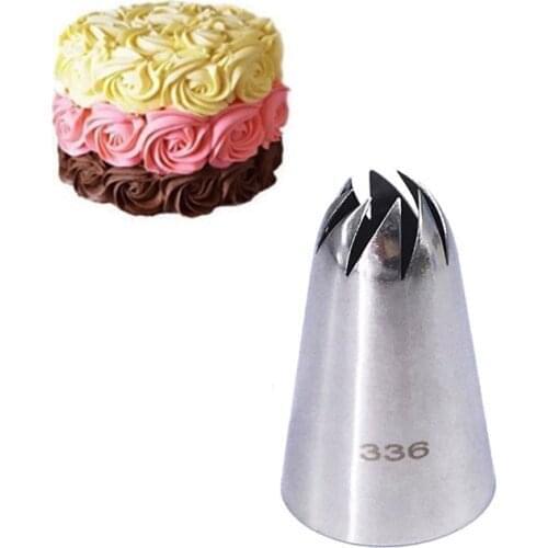 336# Large Size Rose Flower Icing Nozzle Decorating Tip Sugarcraft Cake Decorating Tools Baking Tools Bakeware