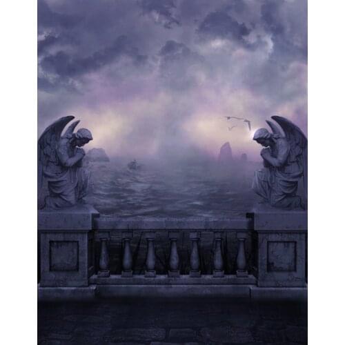 5x7ft Sea Angel Statue Photography Backdrops Photo Props Studio Background