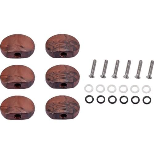 6Sets Use Widely Spring Washer Tuning Peg knobs Mounting Screws for Guitar Ukulele Accessory